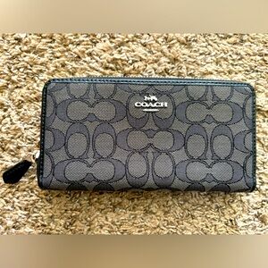 Coach wallet, black, used but excellent condition.